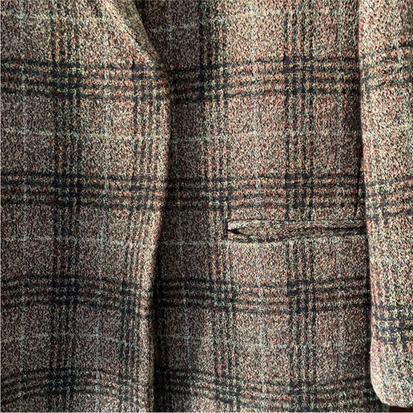 Theory Wool Plaid Essential Coat Size M - Picture 7 of 9